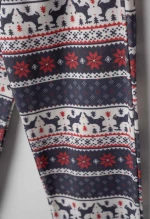 Πυτζάμα με μάσκα ύπνου κορίτσι "Christmas spirit" κόκκινη