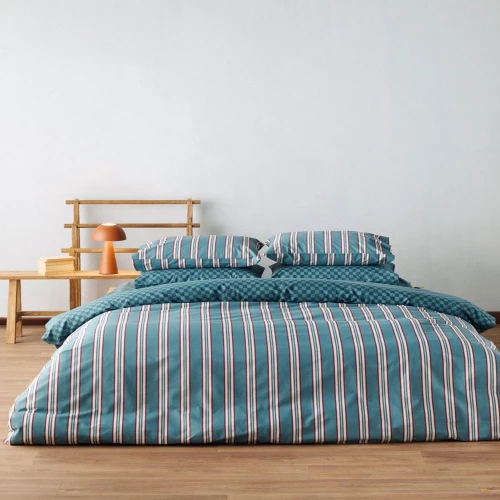 Σεντόνια Dama 33 (Σετ 4τμχ) Raf-Bordo Kentia Υπέρδιπλo 240x270cm 100% Βαμβάκι