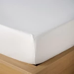 Σεντόνι Suave 00 Με Λάστιχο White Kentia Μονό 100x230cm 100% Βαμβάκι