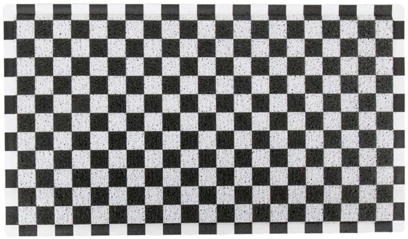 Πατάκι Εισόδου Checkboard -AMDMW-BLACKCHECK-7040 70x40cm Black-White Artsy Mats 70x40