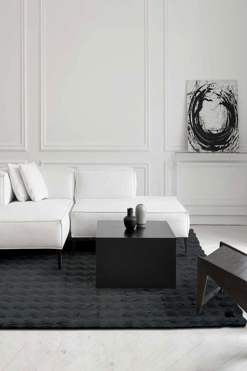 Χαλί 3125 Fauz Fur Graphite Greenwich Polo Club 150X200cm