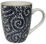 Κούπα Fleur 028880 8x8x11cm White-Blue Πορσελάνη
