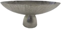 Διακοσμητικό Μπωλ Με Πόδι Mendo 029008 46x15x20cm Silver Αλουμίνιο