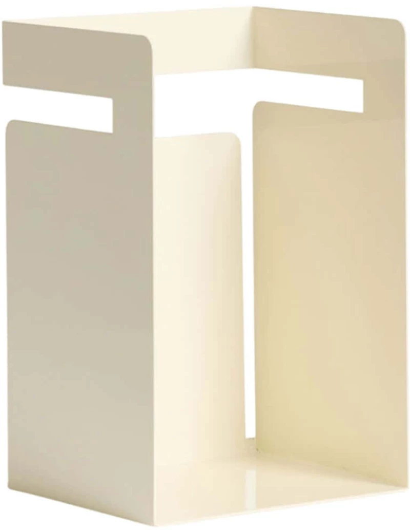Βιβλιοστάτης Cube 438CTF1305 18x15,5x19cm Cream Hanah Home Μέταλλο