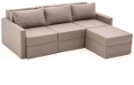 Καναπές - Κρεβάτι Γωνιακός Saros 825BLC5273 230x180x72cm Brown