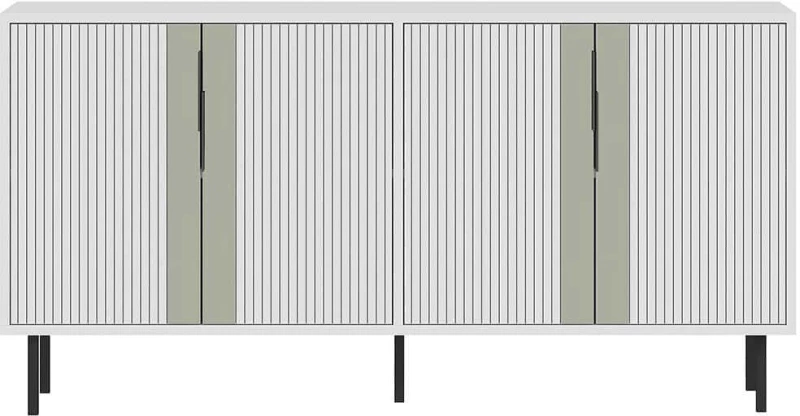Μπουφές Caresa 327ODS1339 150x36x75cm White Μοριοσανίδα, Μελαμίνη