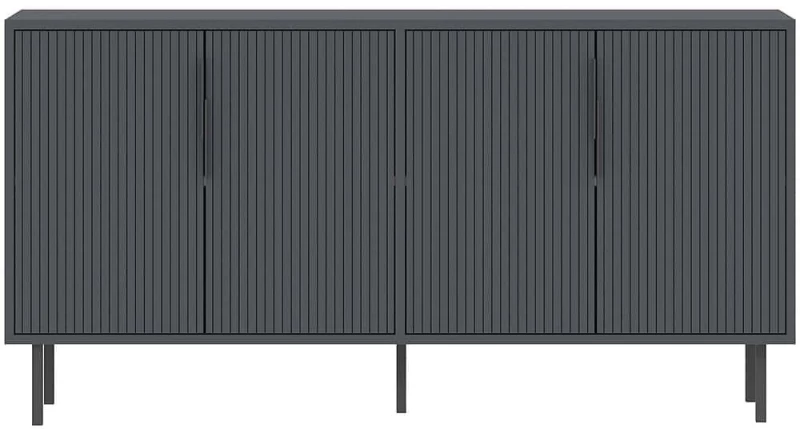 Μπουφές Clara 327ODS1333 150x36x75cm Anthracite Μοριοσανίδα, Μελαμίνη