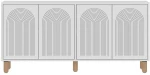 Μπουφές Doresta 327ODS1351 150x36x73cm White Μοριοσανίδα, Μελαμίνη