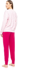 Γυναικεία Πυτζάμα Pink Label - BUBBLEGUM HEART print - Cotton - Regular Fit
