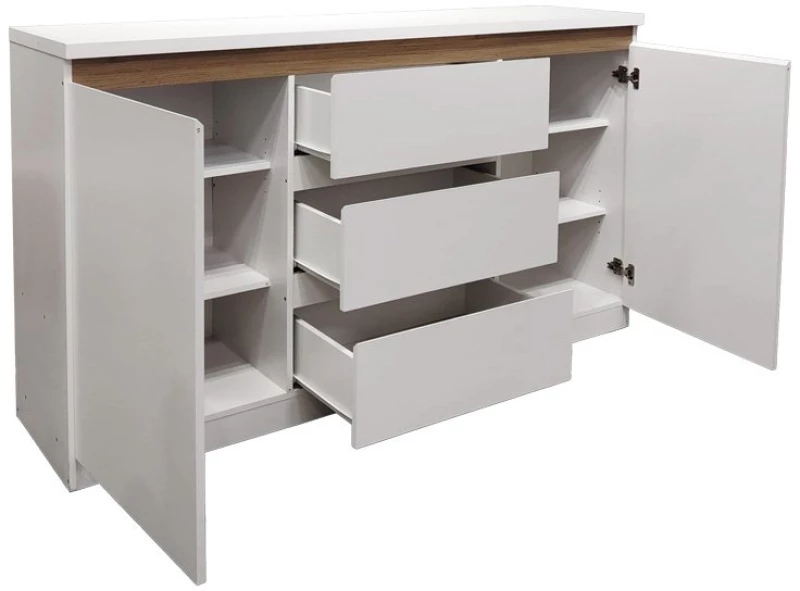 Μπουφές Chiemo pakoworld σε φυσική απόχρωση 160x40x93.6εκ
