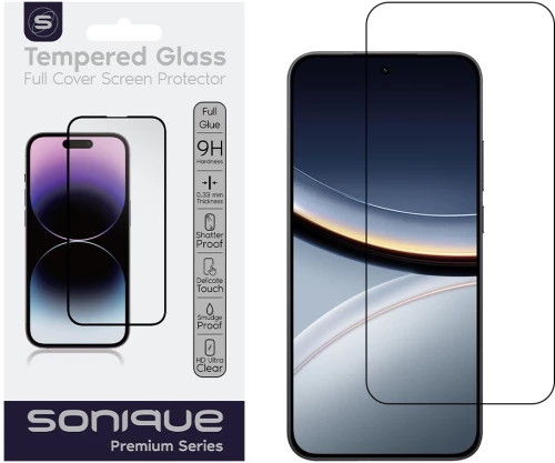 Hardy Glass Sonique Premium Series HD Full Cover 9H Xiaomi Poco F7 5G Μαύρο