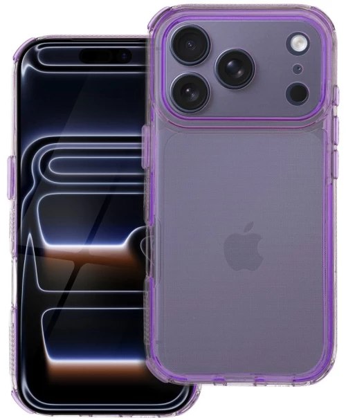 Matrix Clear Case For Iphone 17 Pro Light Violet