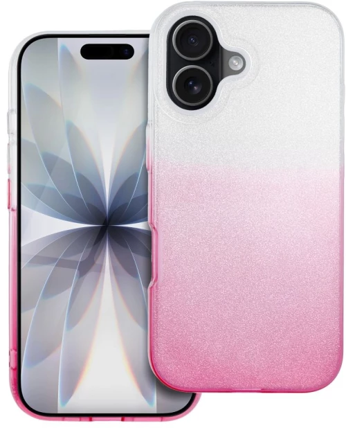 Shining Case For Iphone 17 Transparent Pink