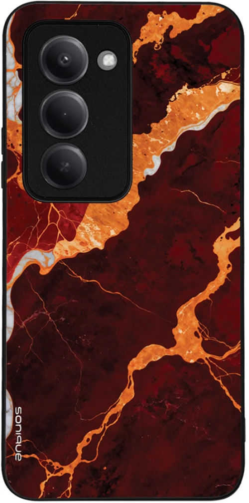Θήκη Sonique Marble Series για Xiaomi Redmi 15 4G / Redmi 15 5G Κόκκινο