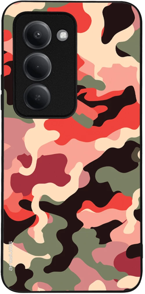 Θήκη Sonique Camouflage Army Series για Xiaomi Redmi 15 4G / Redmi 15 5G Κόκκινο