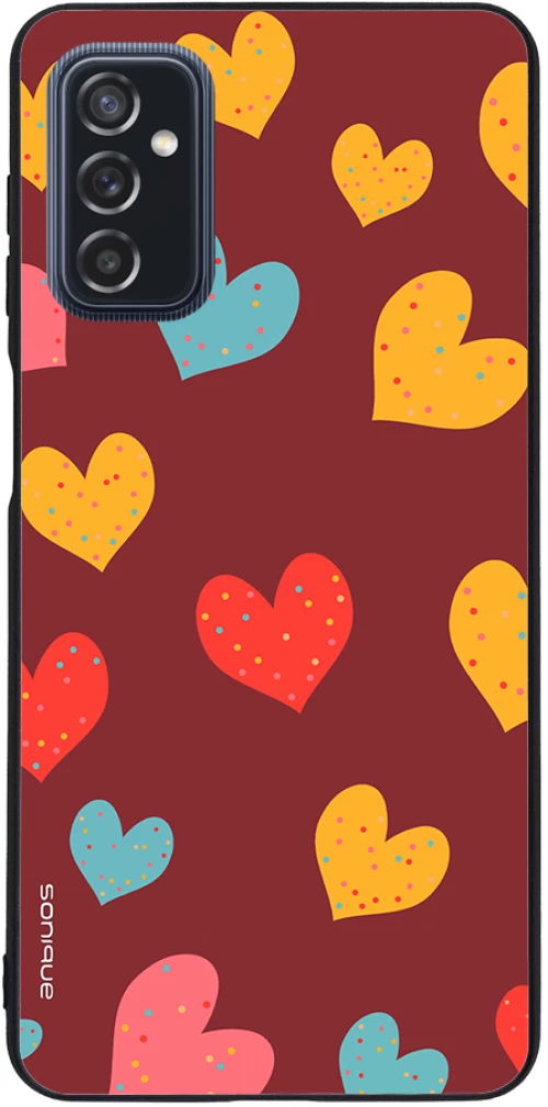 Θήκη Sonique Heart Series για Samsung Galaxy M52 5G Μπορντώ