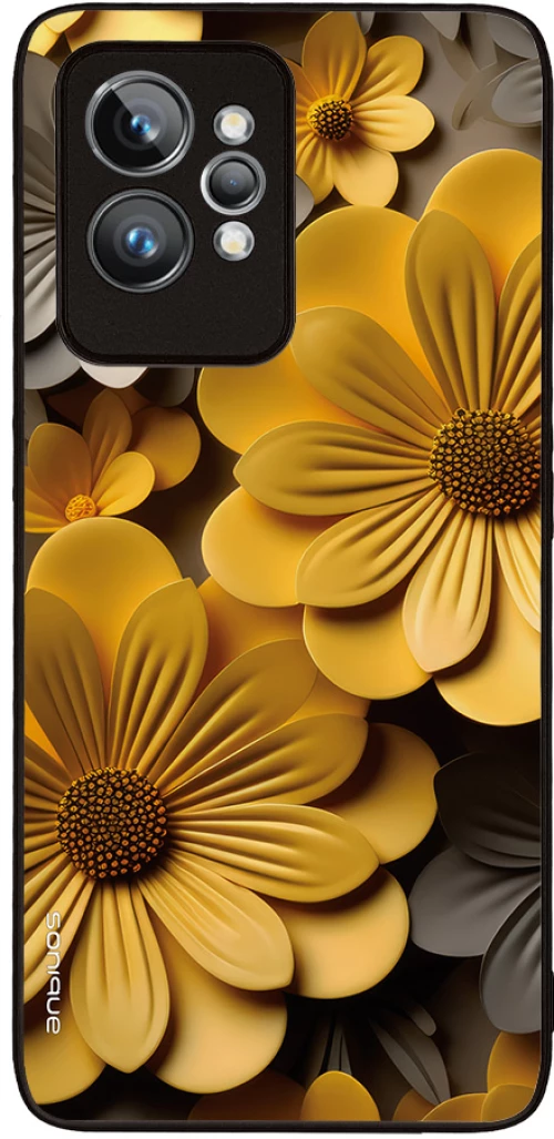 Θήκη Sonique 3D Flower Series για Realme GT 2 Pro Κίτρινο