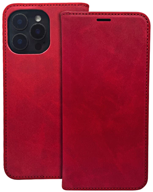 Smart suede case for samsung galaxy a55 5g red