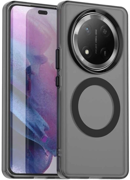 Θήκη Honor Magic7 Lite Techsuit CandyCase Σκληρή Ημιδιάφανη με MagSafe - Black (5949419311015)