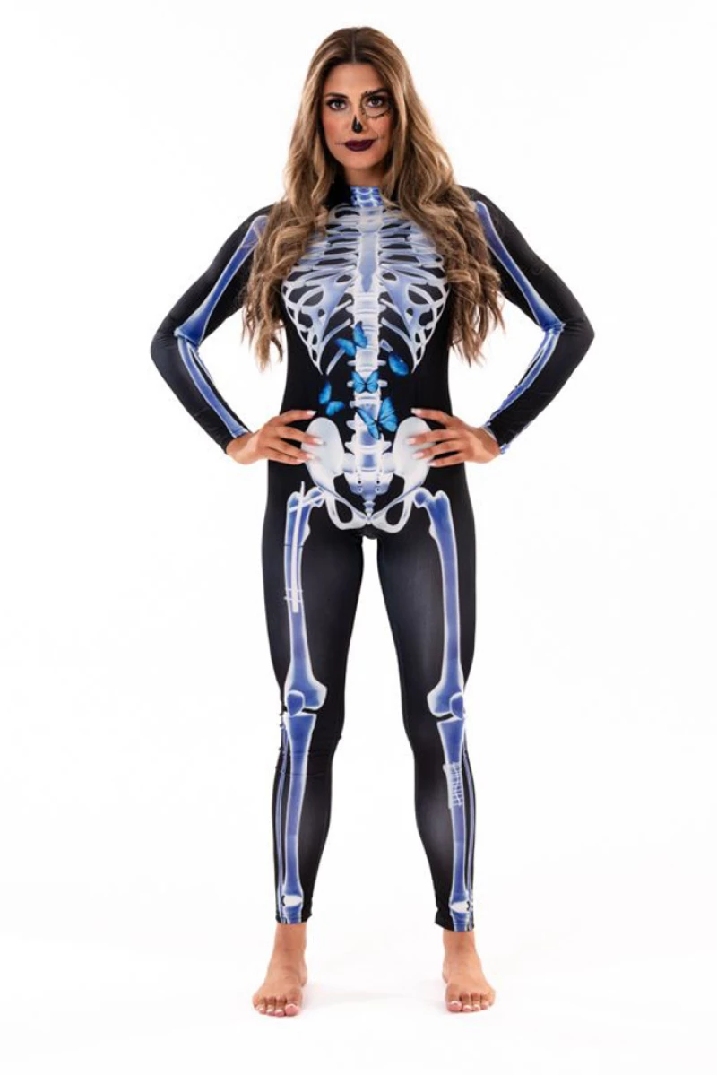 ΑΠΟΚΡΙΑΤΙΚΗ ΣΤΟΛΗ BONES SKELETON ONE SIZE (#169800)