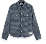 Scotch&Soda Man Structured Striped Overshirt