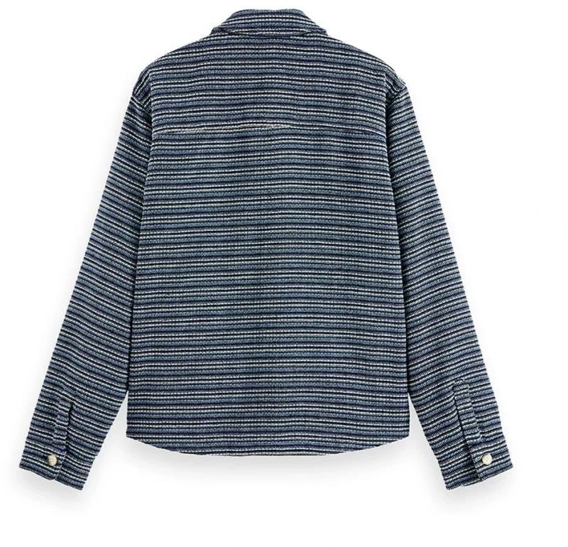 Scotch&Soda Man Structured Striped Overshirt