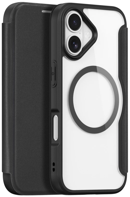 Θήκη DUX DUCIS Skin X Pro Book Style Magsafe Magnetic Flip Cover για iPhone 17 - Μαύρο