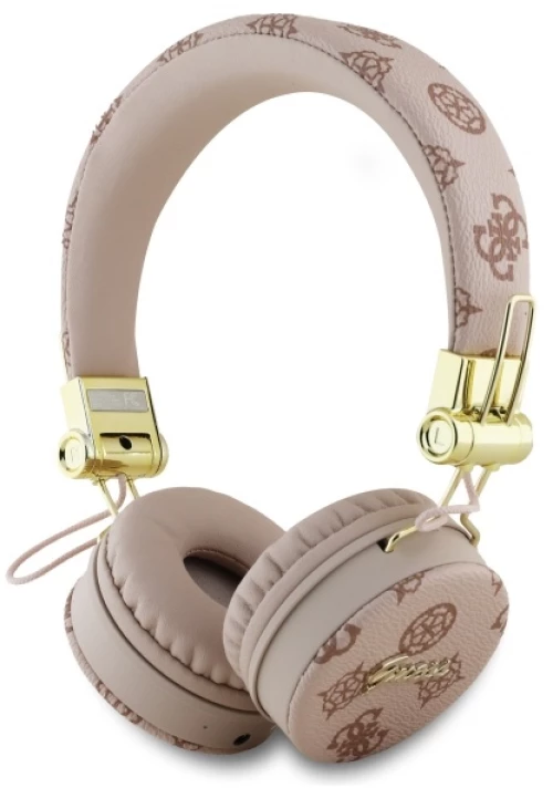 Guess Bluetooth ENC GUBH70EPOSMW Brown/Brown Peony Script Round Shape Headphones