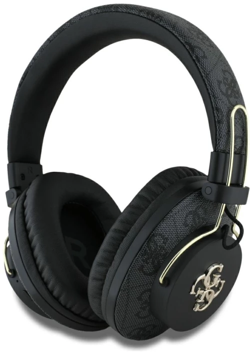 Guess ENC Metal 4G Logo Over-Ear Headphones - Black