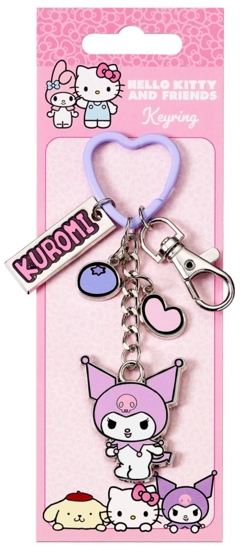 KUROMI - Blueberry - Keychain with Charms