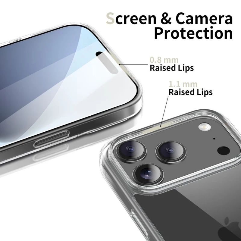 Tech-Protect FlexAir Hybrid Case for iPhone 17 Pro Max - Clear