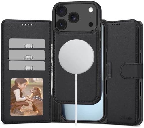 Tech-Protect Wallet MagSafe case for iPhone 17 Pro - matte black
