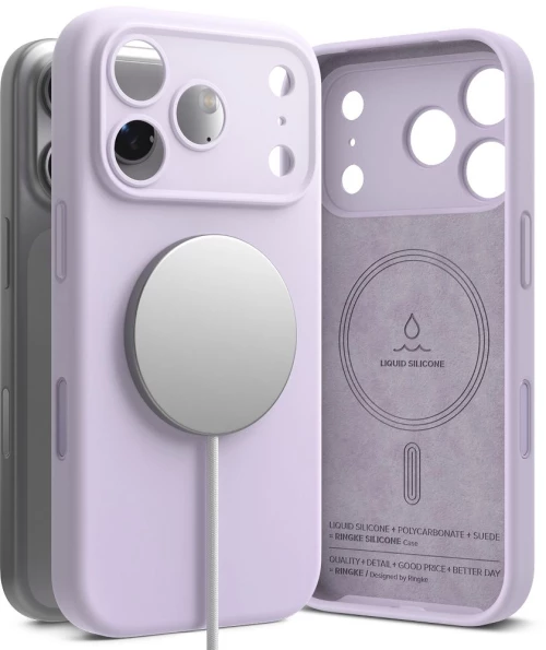 Ringke Silicone Magnetic MagSafe Case for iPhone 17 Pro - Black