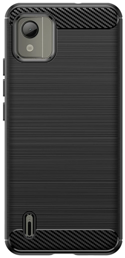 Carbon Case silicone case for Nokia C110 - black