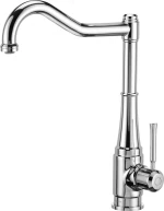 Kitchen faucet with rectangular spout