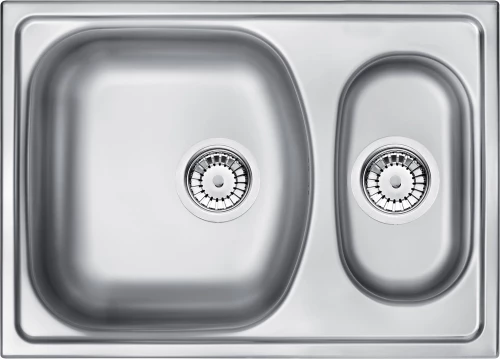 1.5-bowl steel sink
