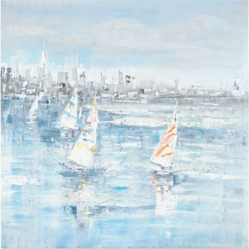 Πίνακας σε καμβά Watery Inart 100x3x100εκ 296-000016