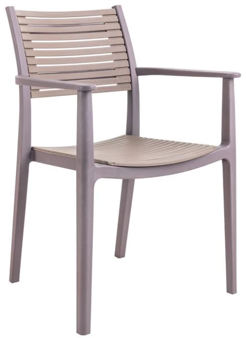 AKRON Πολυθρόνα PP-UV Sand Beige - Tortora
