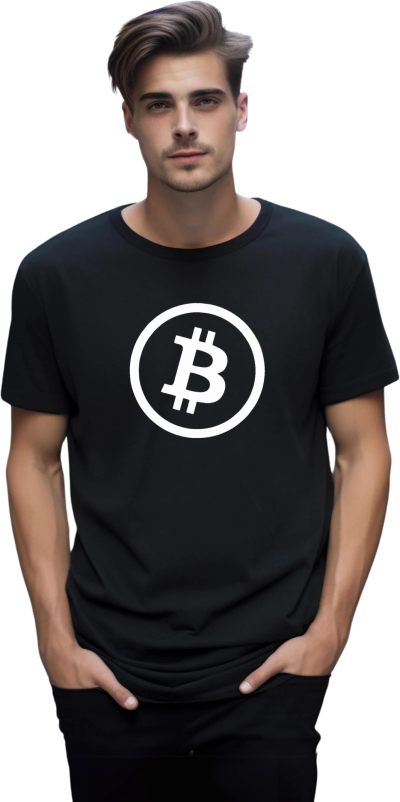 Ανδρική Μπλούζα Bitcoin TMB812-Μαύρο