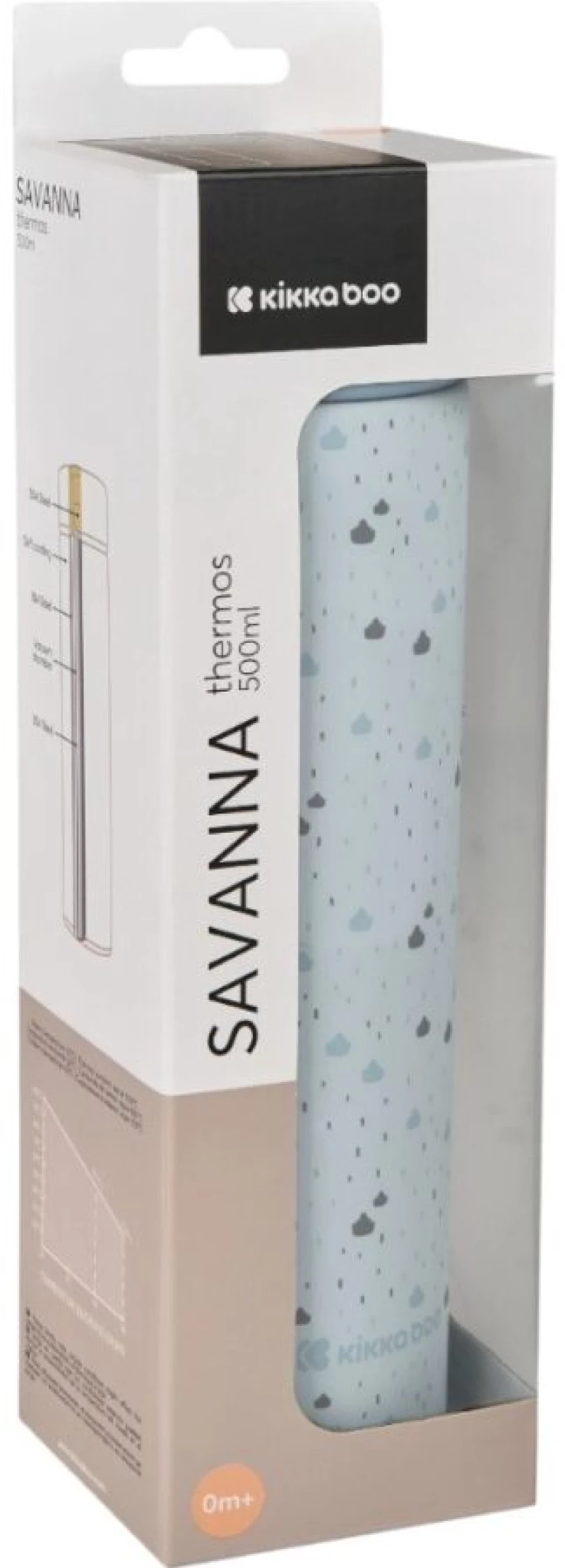 Blue, Βρεφικό Θερμός Υγρών Savvana Ανοξείδωτο 500ml Kikka Boo