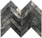 Ivy Space 23x30.5cm Πλακάκι Chevron Black Argo Ματ