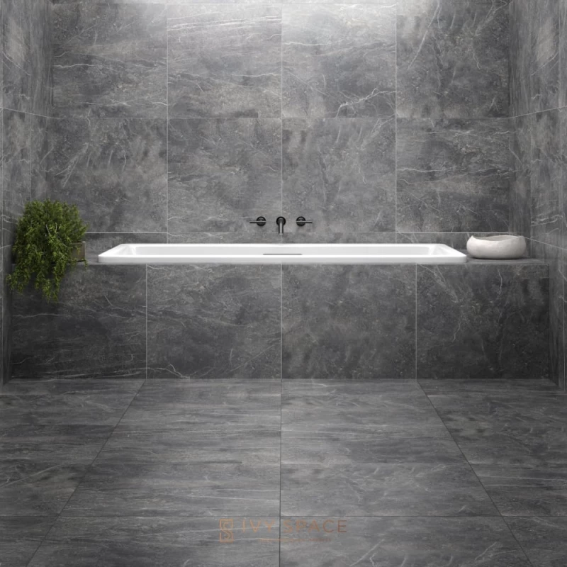 Ivy Space Πλακάκι Μαρμάρου Era Silver 60x60x2 cm, Γυαλιστερό