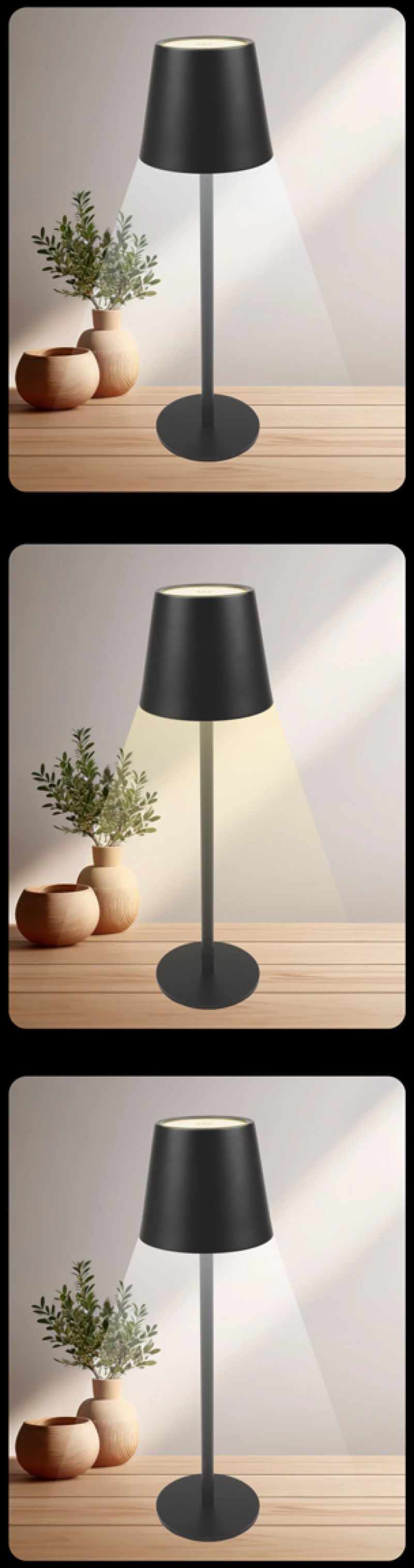POWERTECH LED επιτραπέζιο φωτιστικό HLL-0194  ρυθμιζόμενο  επαναφορτιζόμενο  λευκό