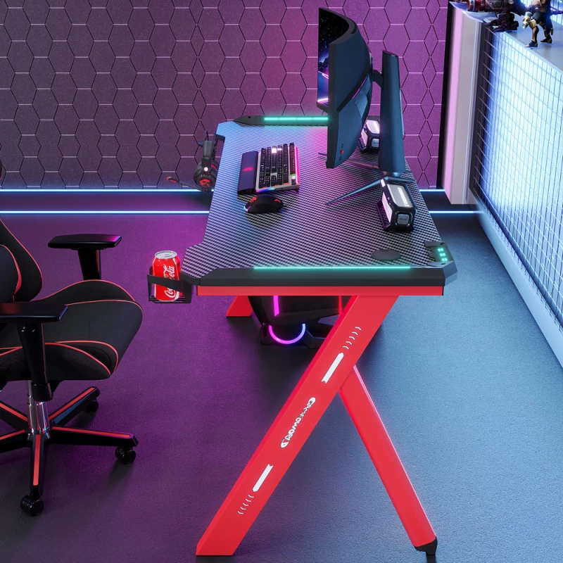 Gaming desk No brand D2107  4 in 1  RGB  Black - 74007