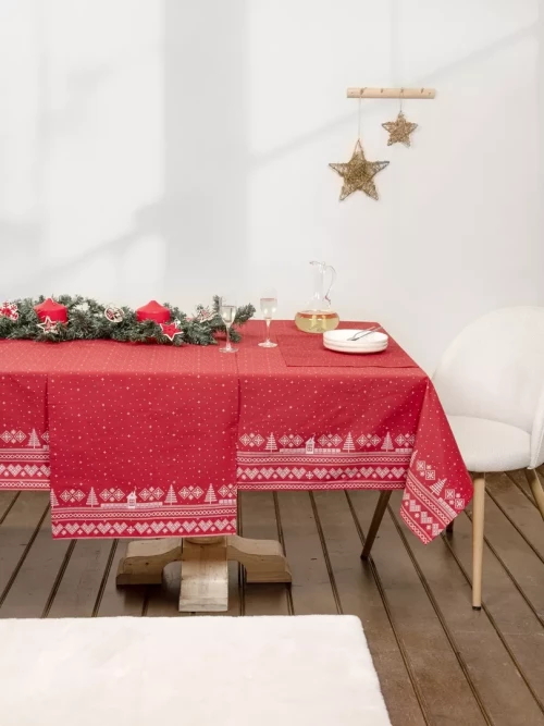 Τραπεζομάντηλο Wonderland Κόκκινο Τραπεζομάντηλο 150x150