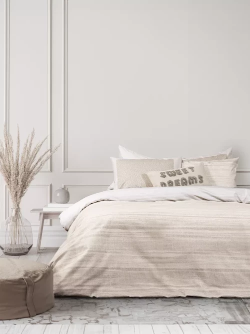 Σετ Σεντόνια Venity Μπεζ Μονά (2 x 170x260 + 1 Μαξιλαροθήκη 50x70)