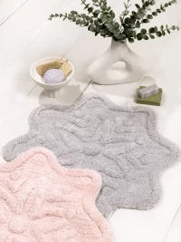 Πατάκι Μπάνιου Lily - Pink Ροζ Πατάκι 55x55
