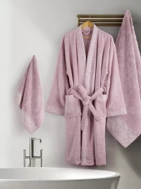 Μπουρνούζι Inverno Ροζ Extra Large