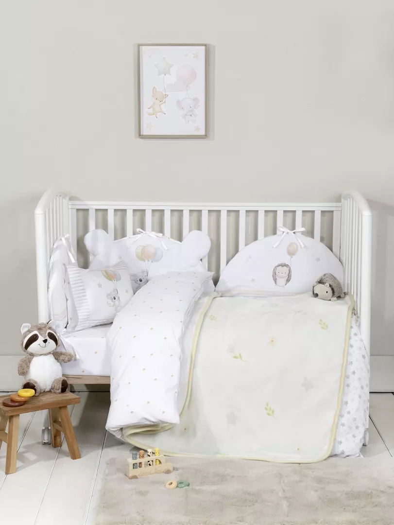 Κουβέρτα Βελουτέ Jouer Πολύχρωμο Κούνιας 110x140