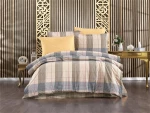 Σεντόνια Εμπριμέ Σετ 4 τεμ Αντιγόνη 340 220X240 Beige 100% Cotton Flannel - -